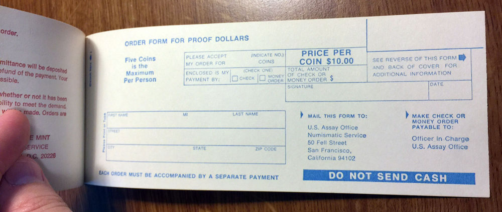 1971-Eisenhower-Silver-Dollar-US-Mint-Order-Form---Scans-And-Pictures